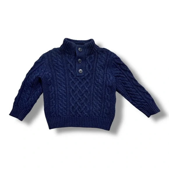 GAP | Toddler Mockneck Cable-Knit Sweater (3T)