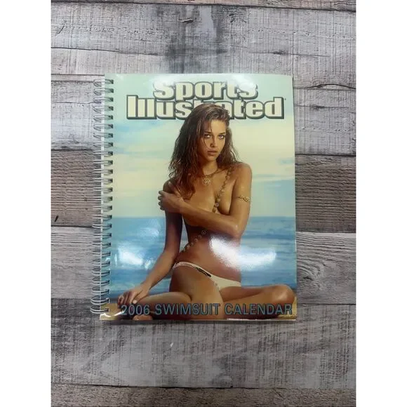 VTG Y2K 2006 Sports Illustrated Swimsuit Calendar Spiral Bound Model Calendar