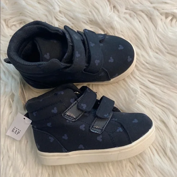 GAP Blue High-Top Sneakers with Velcro Straps size 7 brand new with tag