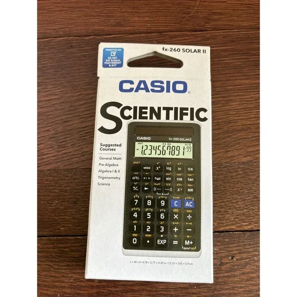 Casio FX-260 Solar II Fraction Scientific Calculator NEW Sealed