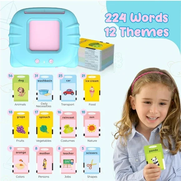 BLUE 224 Sight Words Talking Flash Cards