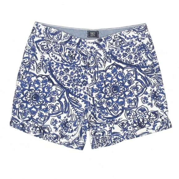 GAP Kids Shorts Midi Blue White Size 12 Girls