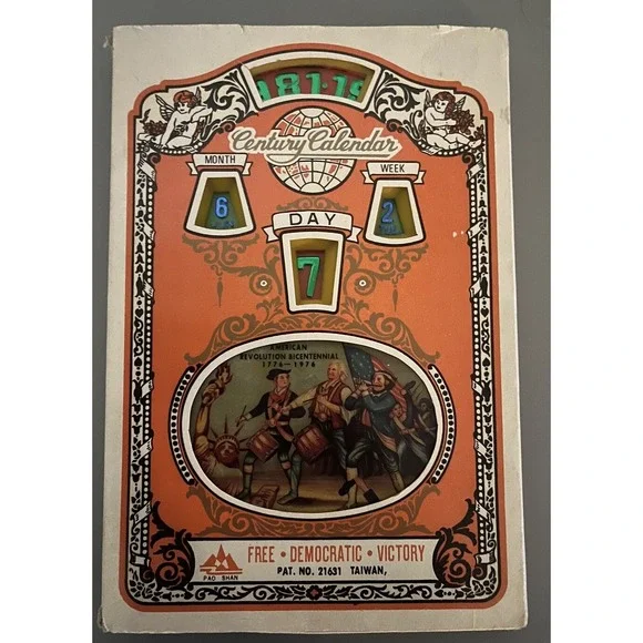 Vintage Century Calendar American Revolution Bicentennial 1776-1976‎