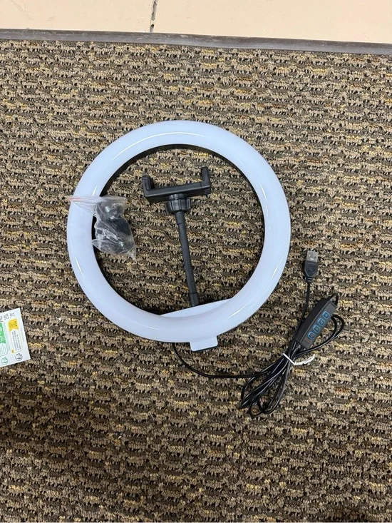 Ring Light w Phone Holder USB Powered