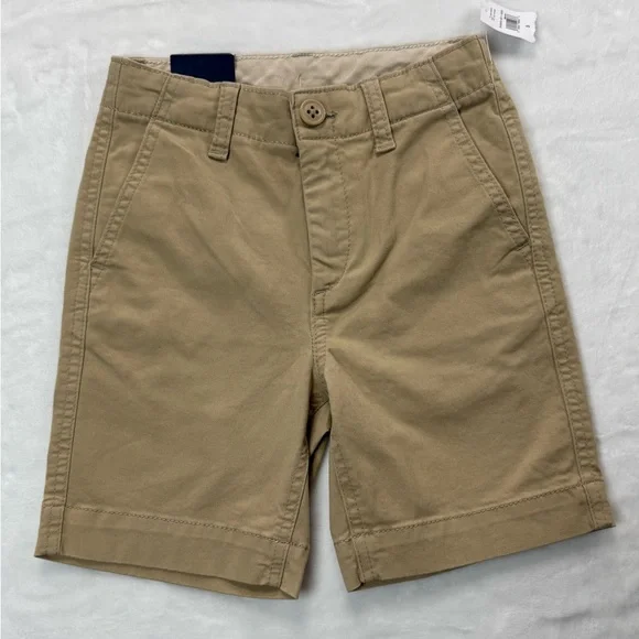GAP Boys Khaki Flat Front Shorts Timeless Style - School Uniform‎ - size 5