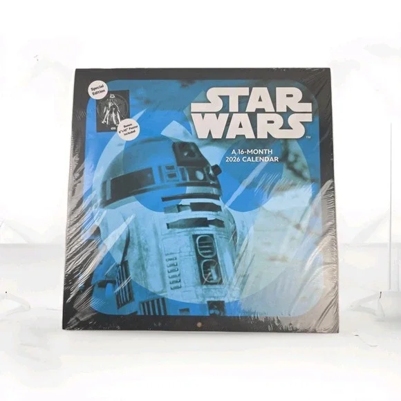 Trends International, Star Wars Exclusive with Bonus Print 2026 Wall Calendar,
