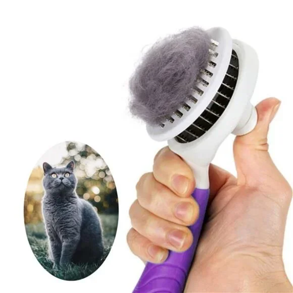 Cat Grooming Brush, Self Cleaning Slicker Brushes for Dogs Cats