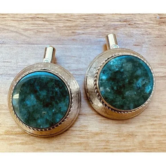 Signed Destino‎ Men's Cufflinks 1/20 12K Gold Filled 1