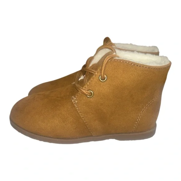 Baby Gap Brown Sherpa Lined Winter Boots Toddler Size 9 Cozy‎