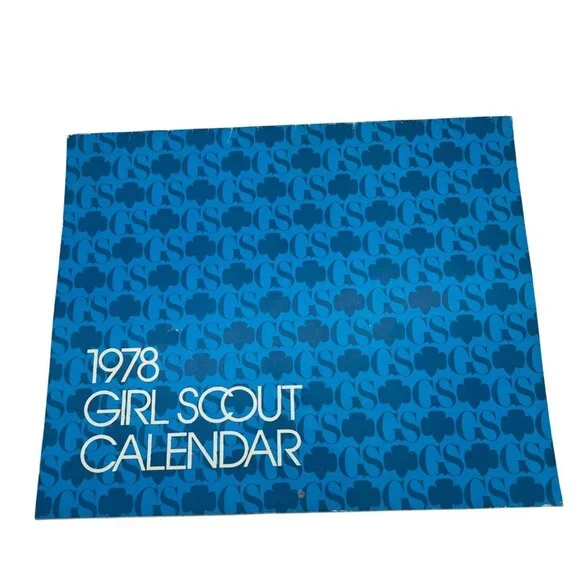 Vintage 1978 Girl Scout Calendar Colorful Illustrations & Photographs USA