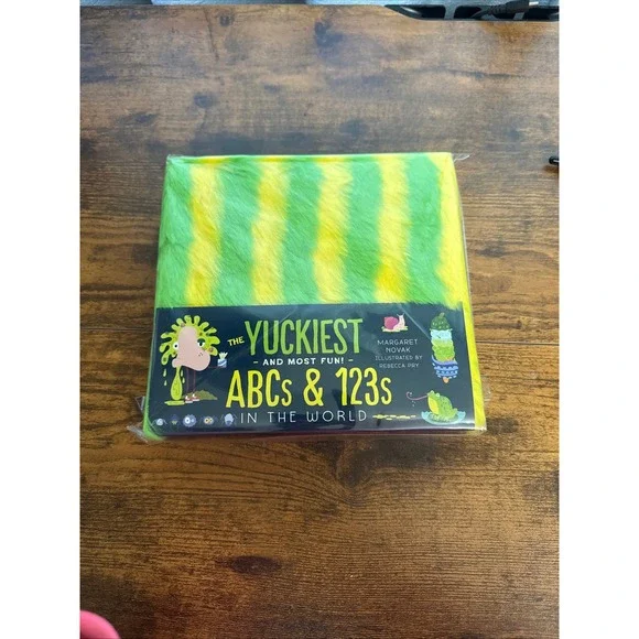 The Yuckiest ABCs & 123s in the World Board Book Fuzzy Cover Margaret Novak NEW