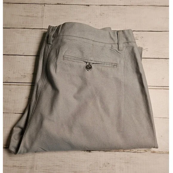 Bonobos Mens Slim Straight Chino Pants Light Gray Cotton 40x34