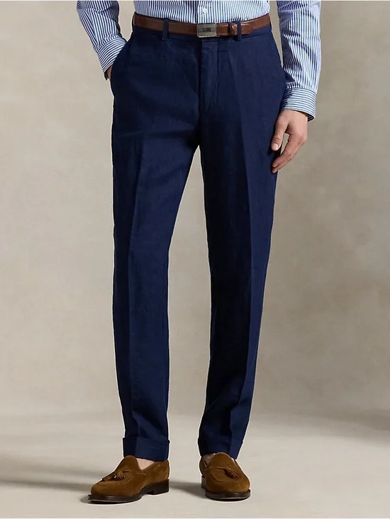 POLO RALPH LAUREN Preston Fit Linen Slacks Pants Size 40 X 30