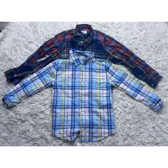 3 piece boys button shirt bundle size 10-12 by GAP kids, Epic Threads & Class Cl