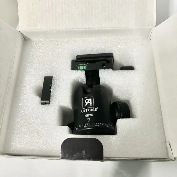 ARTCISE NB36 Tripod Ball Head 360° Rotating Panoramic Quick Release Plate