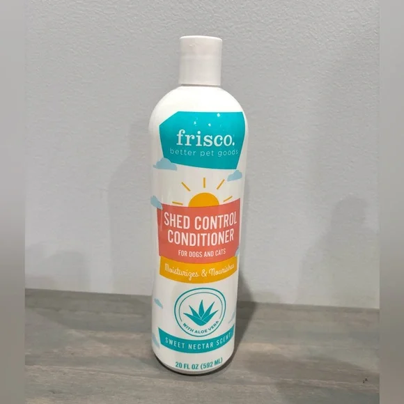 Frisco Dog & Cat Pet Shed Control Shampoo W/ Aloe Vera Sweet Nectar Scent 20 Oz