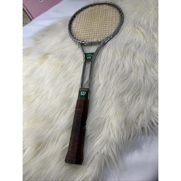 Vintage Wilson‎ Jimmy Connors C-1 Steel Tennis Racket - Made in USA Steel Shined