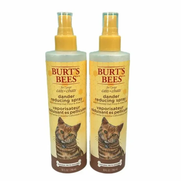 2/$20 Burt'S Bees Cat Dander Reducing Spray Colloidal Oat Flour & Aloe Vera (2)