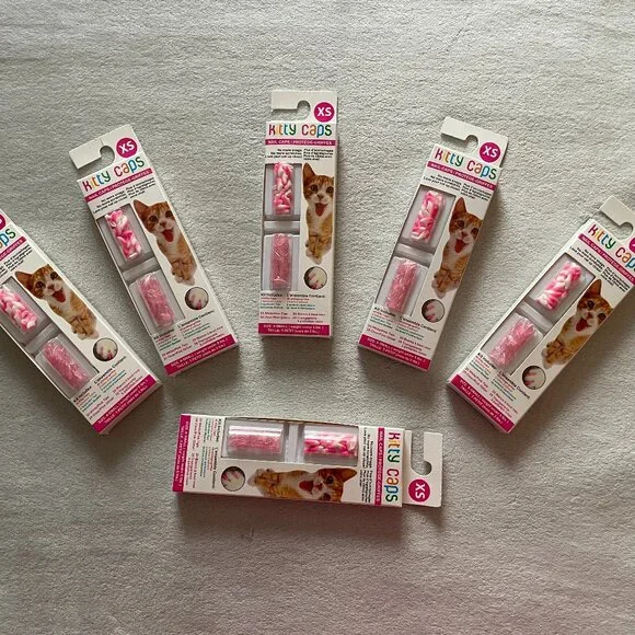 Kitty Caps, Nail Covers, XS size, 6 Packs