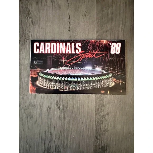 1988 St‎ Louis Cardinals Season Schedule Calendar Spirit Good Condition!