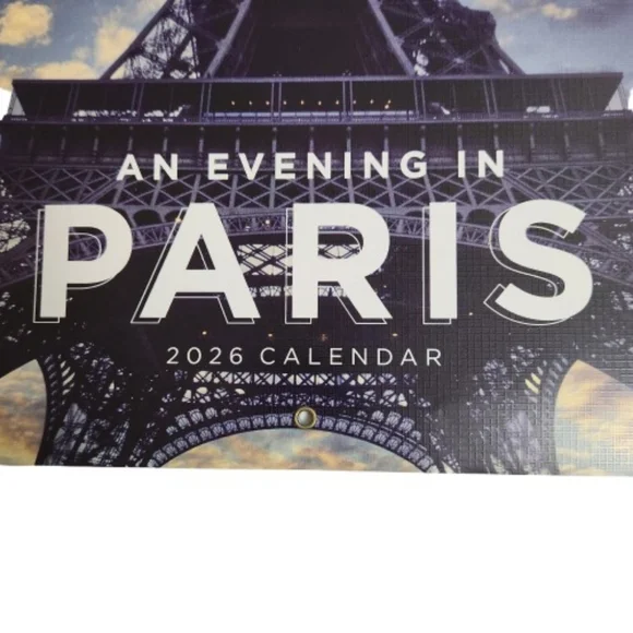 🆕️⬇️AN EVENING IN PARIS 2026 MONTHLY WALL CALENDAR