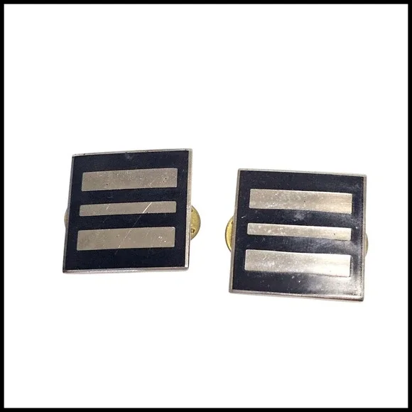 US Air Force ROTC BDU Vintage Rank Insignia Lieutenant‎ Colonel NOS Pair