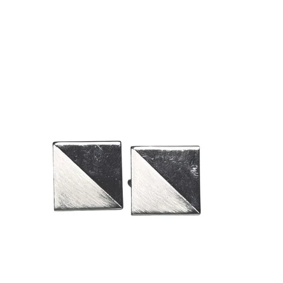 Vintage Flex Let Quality Silver Tone Cufflinks (1979)