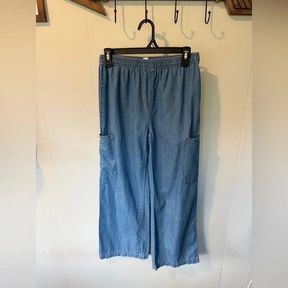 👖✨ GAP Kids Lightweight Baggy Cargo Denim Pants | Size 14–16 (XXL) ✨👖