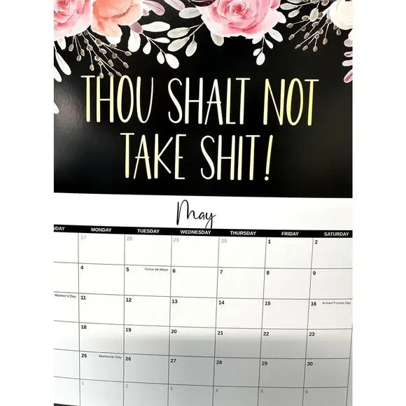 2026 Funny Adult F*ck It Calendar For Tired-A$$ Women