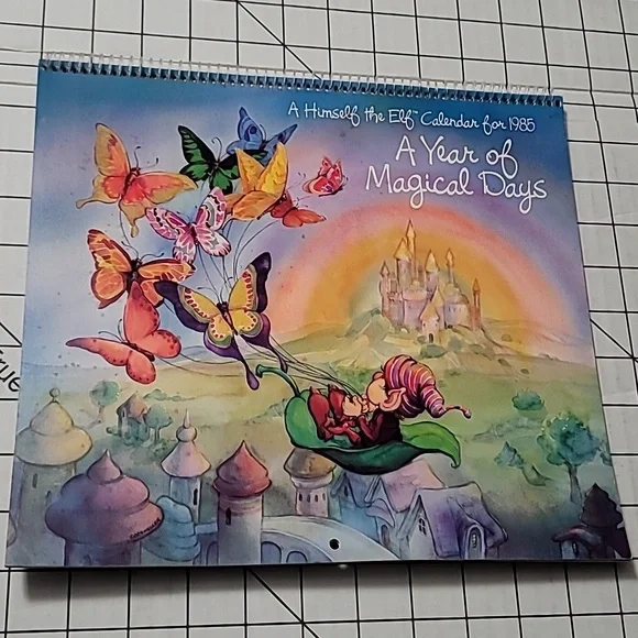 A Himself‎ the Elf Calendar for 1985 - A Year of Magical Days, Vintage, Preloved