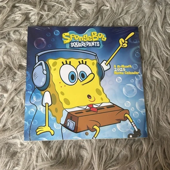 SpongeBob Squarepants 16-Month 2025 Meme Calendar New Unopened