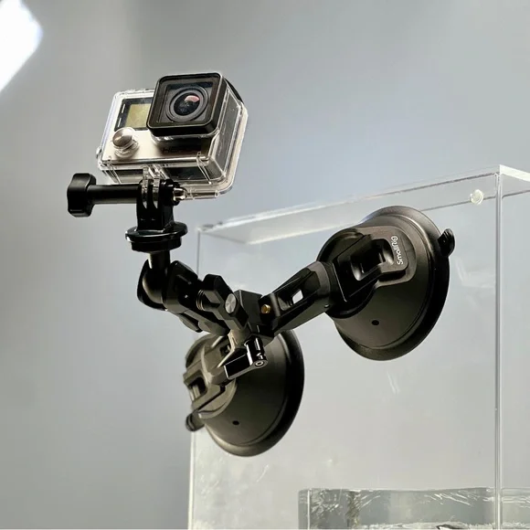 SmallRig DualSuction Cup Camera Mount with Quick Release Arm and NATO Rail