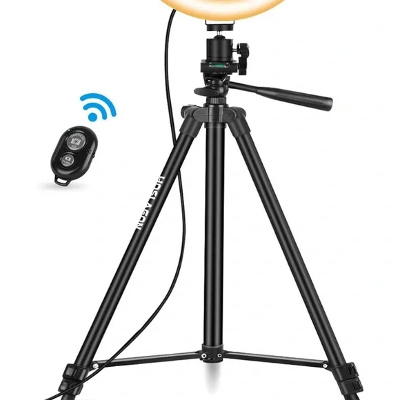 Black Tripod with Remote Control quick assemble