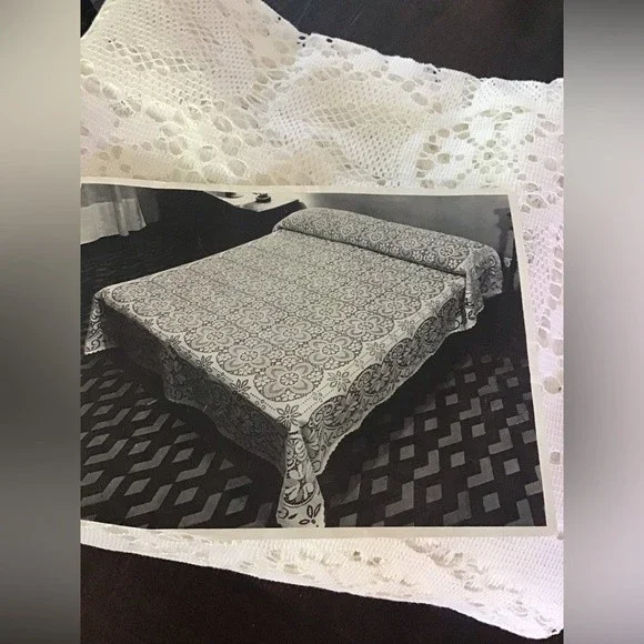 Crocheted Handmade Bedspread Full