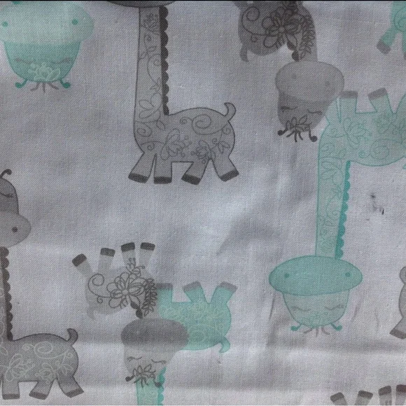 Adorable Giraffe Print Fabric with minky backing