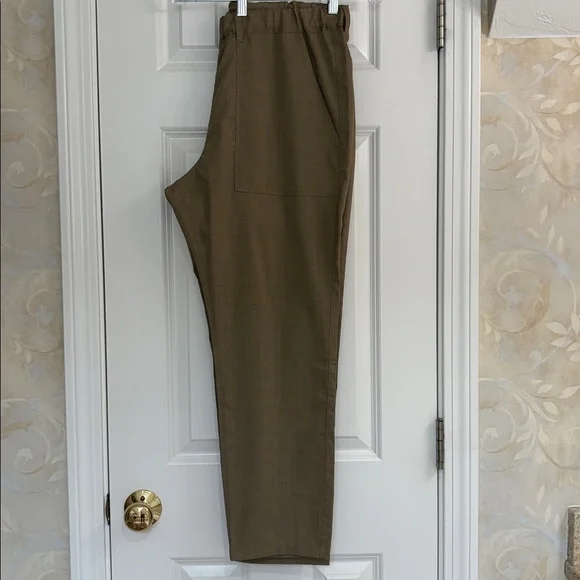 Re Clothing of Tokyo Men's Brown Casual Pants with Elastic/Drawstring Waist