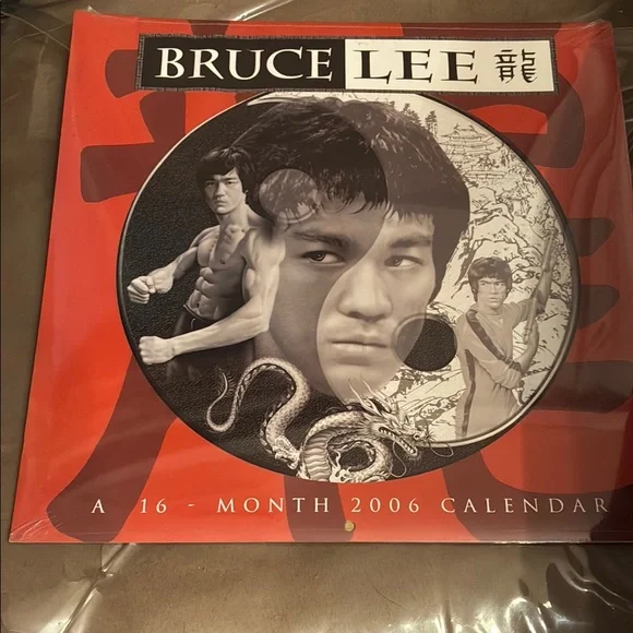 2006 16-month Bruce Lee Red & Black Calendar