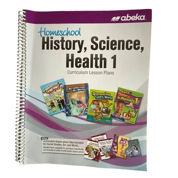 Abeka Homeschool History, Science, Health 1 Curriculum Lesson Plans
