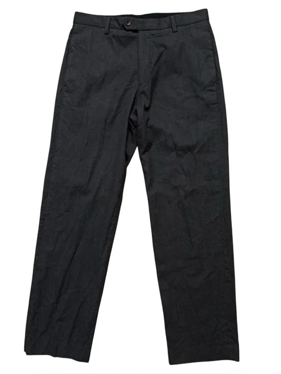 Banana Republic Dress Pants Mens Size 33x32 (Fits 33x31) Gavin 100% Wool Gray