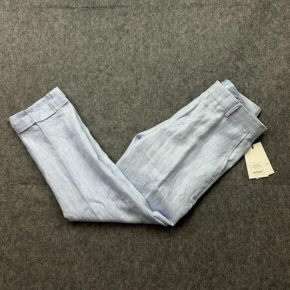 Murano Baird McNutt Alex Slim Fit Linen Pants Men's Size 29 X 30 Light Blue NWT