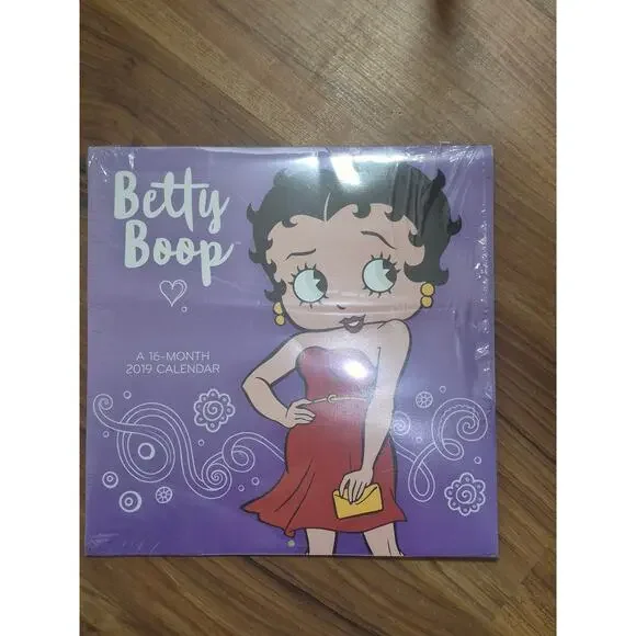 2019 Betty Boop 16 Month Calendar 12 in by 12 in Wall Hanging Calendar s32