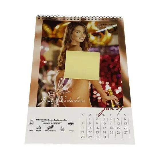 2007 Playboy Playmates Wall Calendar Midwest Warehouse Equipment Promo Complete