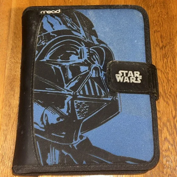 1996 MEAD Stars Wars Darth Vader Student Planner Agenda Blue About 9