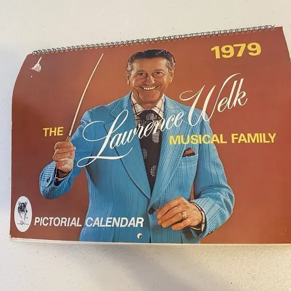 Vintage 1979 The Lauren Welk Musical Family Cardboard Pictorial Calendar