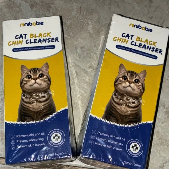 Cat Black Chin Cleanser - Blue Two bottles each purchase