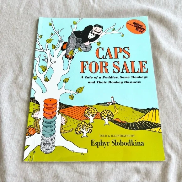 Vintage 1940 Caps for Sale by Esphyr Slobodkina Read-Aloud Picture Book