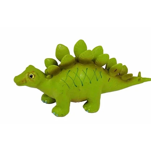 Wing Crown Rubber Green Stegosaurus SPINOSAURUS Dinosaur Toy Figure 2007