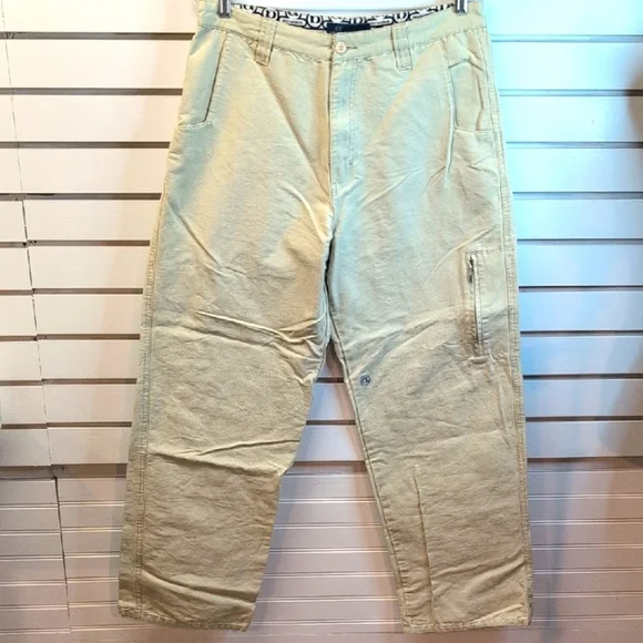 Airwalk Men's 34 Chino Skater Ivory Pant size 34x30 NWOT