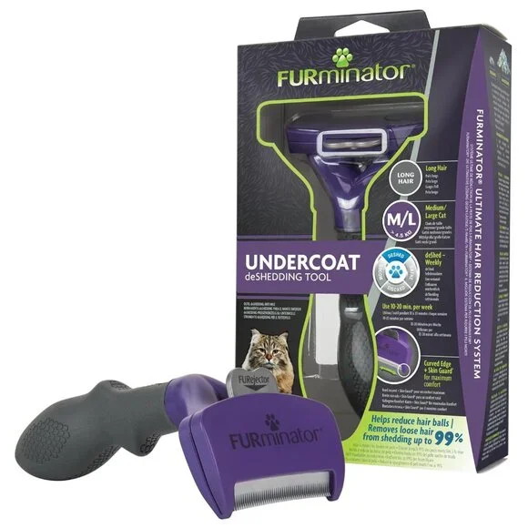 FURminator Medium/Large Cats Long Hair Undercoat deShedding Tool NIB