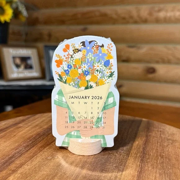 FLOWERS 2026 Desktop CALENDAR